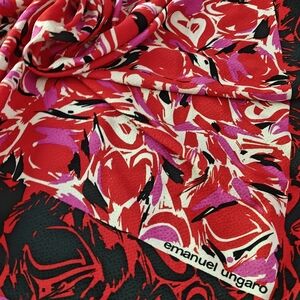Authentic Emanuel Ungaro Multicolor Jacquard Silk
